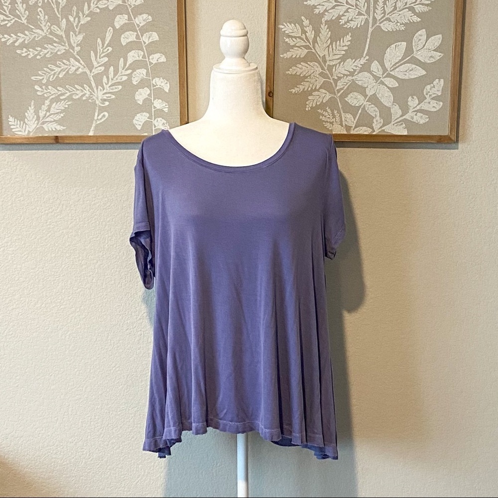 Purple Flowy Tee